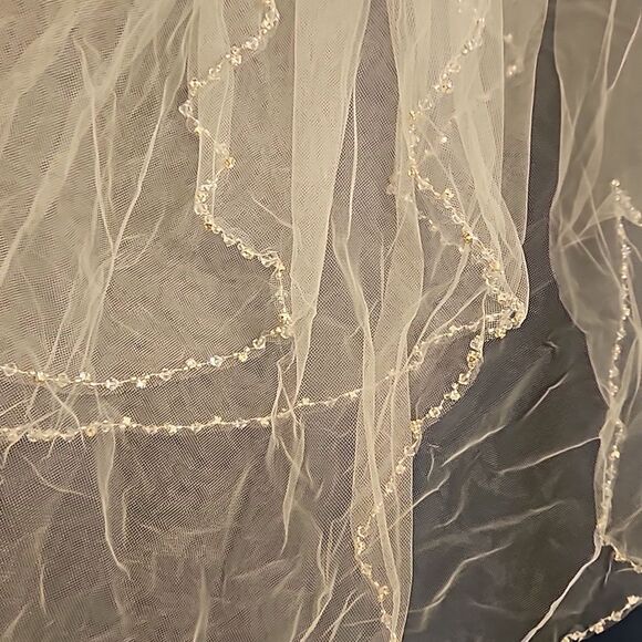 Galina Signature Beaded Mermaid Wedding Dress with Free Veil - Picture 15 of 15